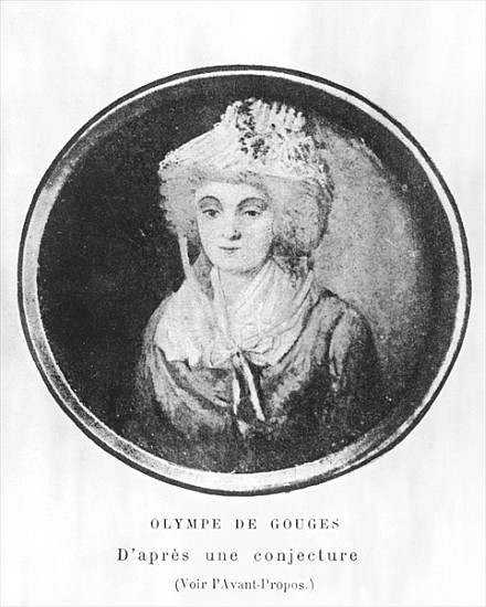 Olympia of Gouges (1743-93) von French School