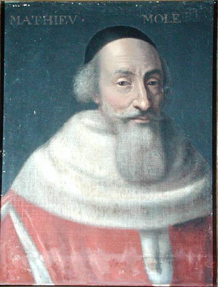 Portrait of Mathieu Mole (1584-1656) Lord of Champlatre von French School