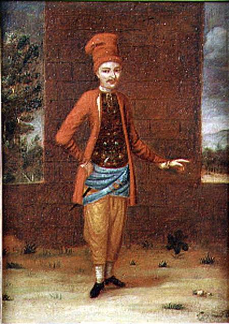Portrait of a Turkish man (for pair see 72903) von French School