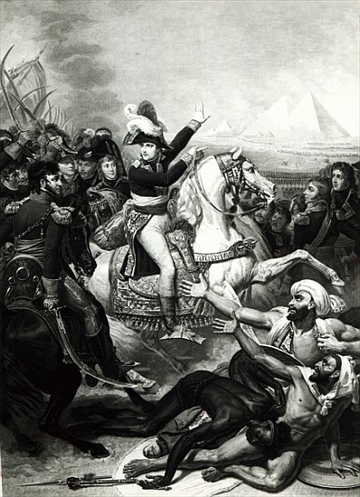 Portrayal of Napoleon as the Conquering Hero in Egypt von French School