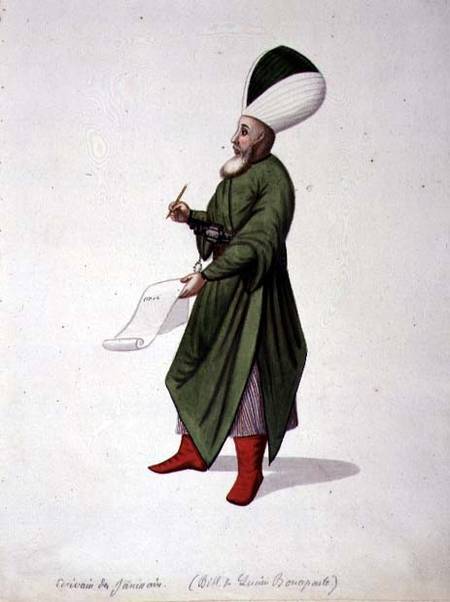 Scribe to the Janissary Commanders, Ottoman period von French School
