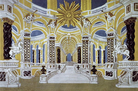 Set design for ''The Magic Flute'' by Wolfgang Amadeus Mozart (1756-91) von French School