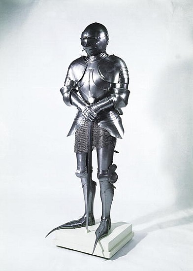 Suit of armour with poulaines, c.1480 (metal) von French School