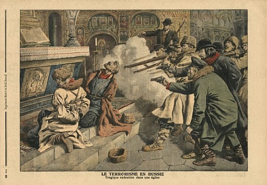 Terrorism in Russia, illustration from ''Le Petit Journal'', supplement illustre, 24th February 1907 von French School