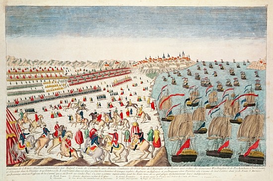 The Battle of Yorktown, 19th October 1781 von French School