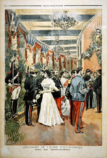 The Centenary of the Ecole Polytechnique: A ball at the Trocadero, from the illustrated supplement o von French School