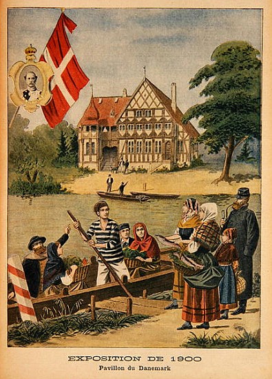 The Danish Pavilion at the Universal Exhibition of 1900, Paris, illustration from ''Le Petit Journal von French School