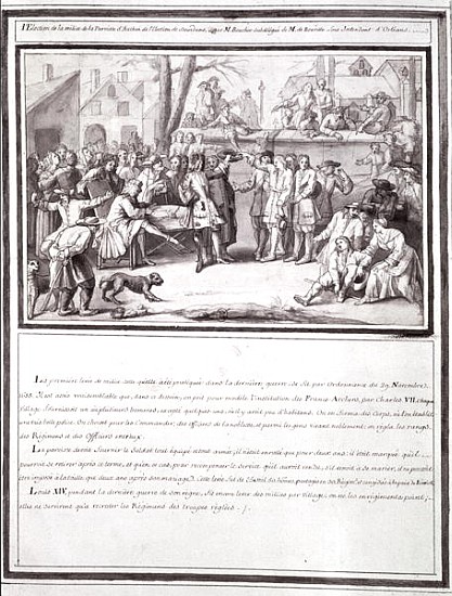 The Election of the Militia at the Parish of Authon, part of the Dourdans Election von French School