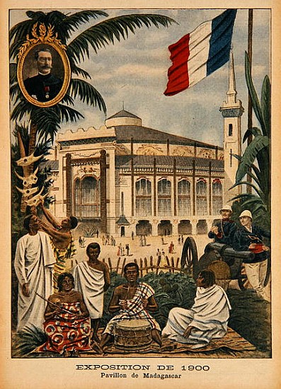 The Malagasy Pavilion at the Universal Exhibition of 1900, Paris, illustration from ''Le Petit Journ von French School
