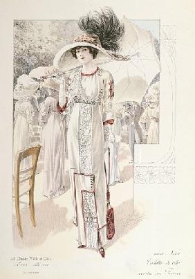 A town dress, from ''Les Grandes Modes de Paris'' ()