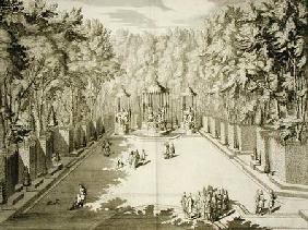 Baths of Apollo, Versailles, from 'Les Plans, Profils et Elevations des Ville et Chateau de Versaill published
