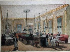 The Billiard Room in a Cafe