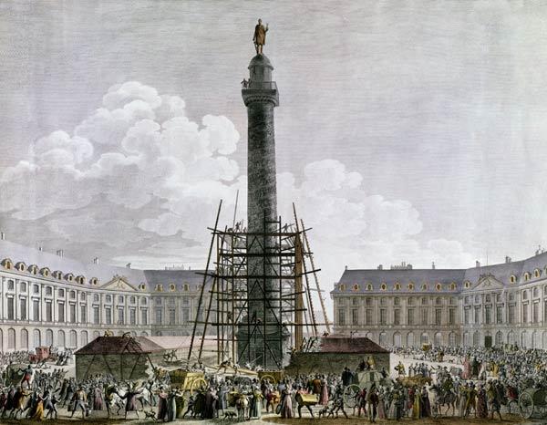 Construction of the Vendome Column in 1803-10