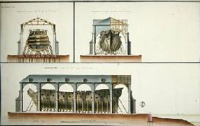 Cross-section and elevation of a ship 1776  &