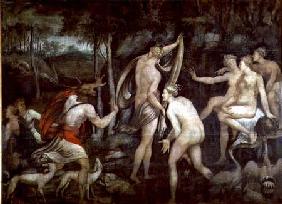 Diana and Actaeon, Fontainebleau School mid 16th c