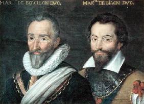 Henri de la Tour d'Auvergne (1555-1623) Duke of Bouillon and Charles de Gontaut (1562-1602) Duke of 1617-38