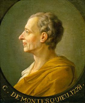 Portrait of Charles de Montesquieu (1689-1755), French philosopher and jurist 1728