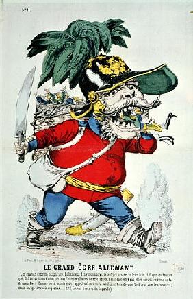 The Giant German Ogre, caricature of Otto von Bismarck (1815-98)
