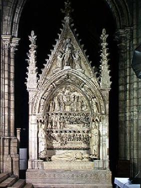 Tomb of Dagobert I (605-39) King of the Franks restored b