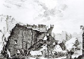 Tower of San Roque, Lisbon after the earthquake of 1755