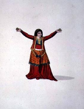 Turkish Transvestite Dancer, Ottoman period 1807  on