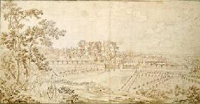 View of the Chateau of Celle-Saint-Cloud c.1750  &