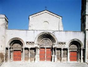West facade of the Saint-Gilles abbey church c.1180