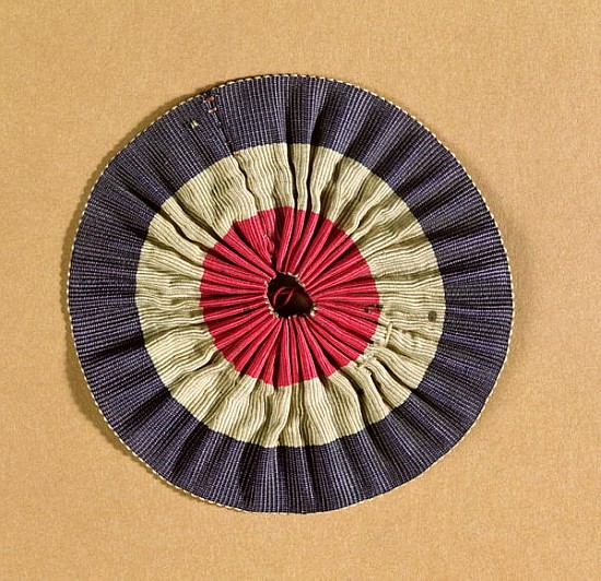 Tricolore rosette (textile) von French School