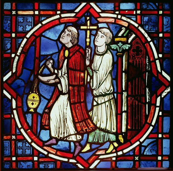 Two Ecclesiastical Figures, 1205-15 von French School