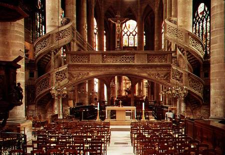 View of the rood-screen von French School