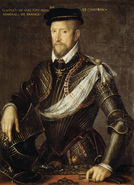 Gaspard II of Coligny (1519-72) Admiral of France von French School