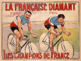 Poster advertising 'La Francaise Diamant' c.1905