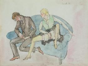 The Duet, 1934 (pencil, w/c) 15th