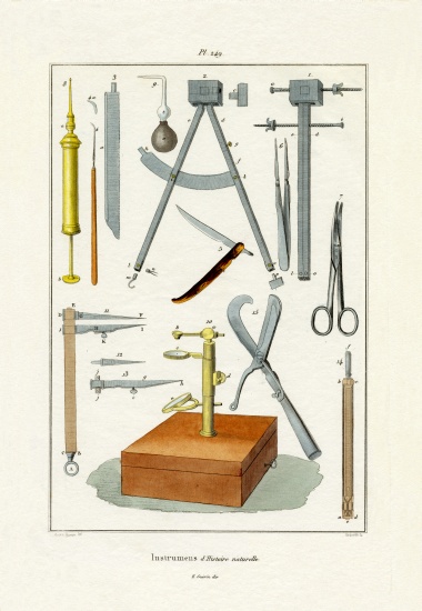 Instruments von French School, (19th century)