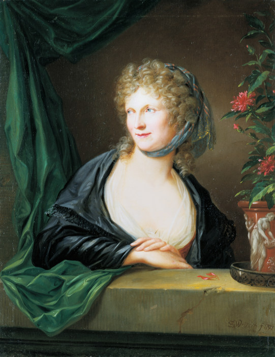 Bildnis einer unbekannten Frau von Friedrich Georg Weitsch