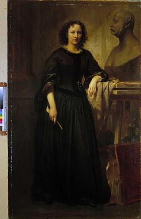 Portrait der Bildhauerin Elisabeth Ney 1860