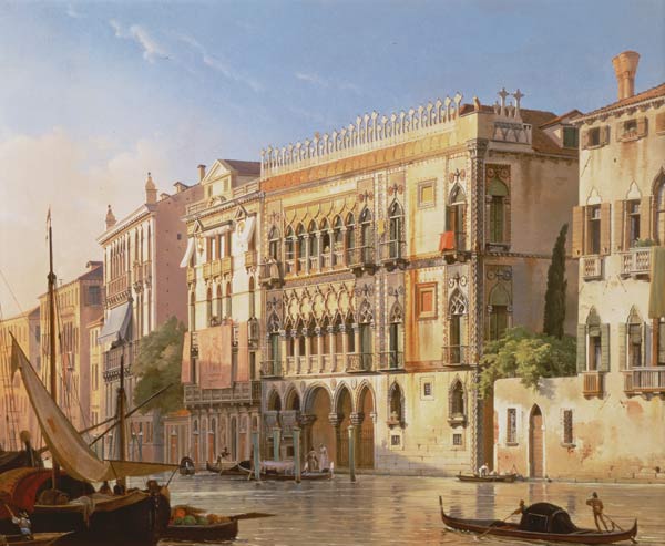 The Ca' d'Oro, Venice von Friedrich Nerly