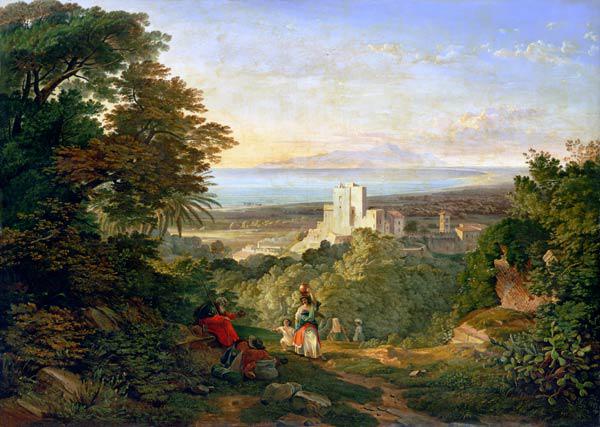 View of Terracina and Monte Circeo 1833