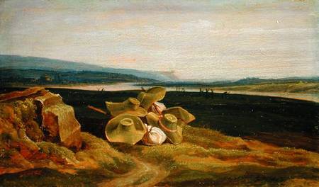 Landscape with Sun Hats von Friedrich Philipp Reinhold