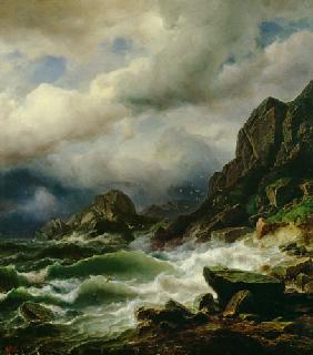 Sturm an der Kueste 1856