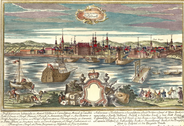 Düsseldorf um 1740 von Friedrich Bernhard Werner