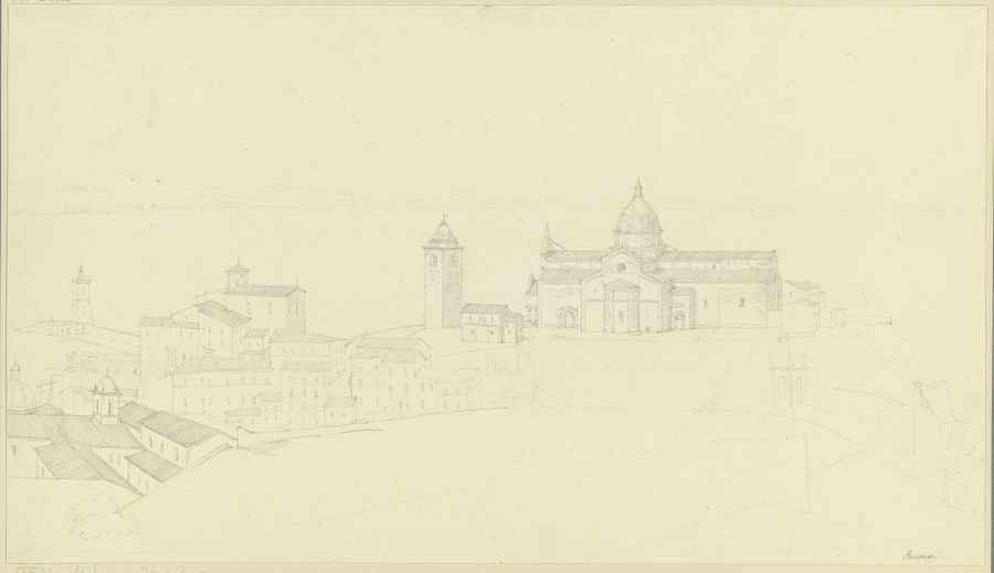 Der Dom S. Ciriaco in Ancona von Friedrich Maximilian Hessemer