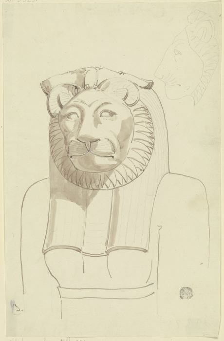 Löwenköpfige ägyptische Göttin (Sachmet) von Friedrich Maximilian Hessemer