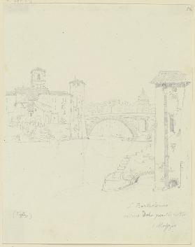 S. Bartolomeo all’Isola mit dem Pons Aemilius in Rom