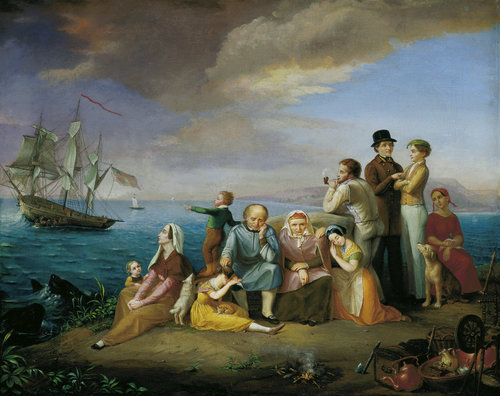 Die Auswanderer nach Amerika von Friedrich Wilhelm Harsewinkel
