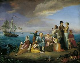 Die Auswanderer nach Amerika Um 1850