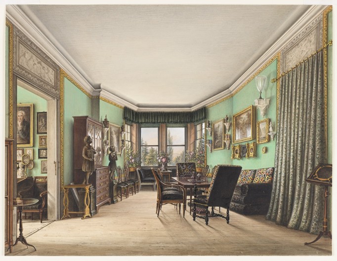 Ein Zimmer im Schloss Buchwald von Friedrich Wilhelm Klose