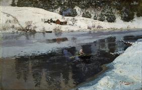 Winter am Fluss Simoa 1883
