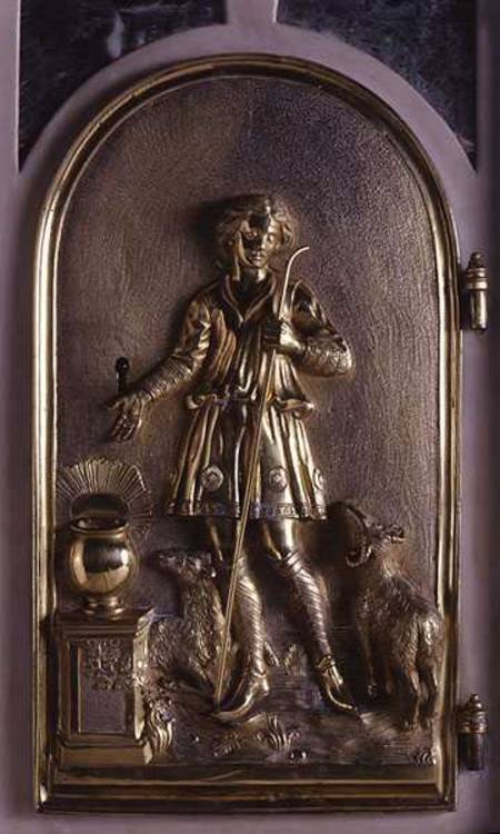Relief of Christ the Shepherd, on the Tabernacle of the High Altar von from the School Chapel