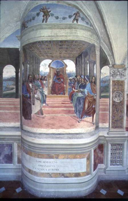 The Life of St. Benedict (fresco) (detail) von G. Signorelli
